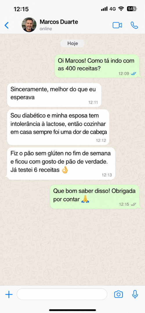 Mensagem de cliente
