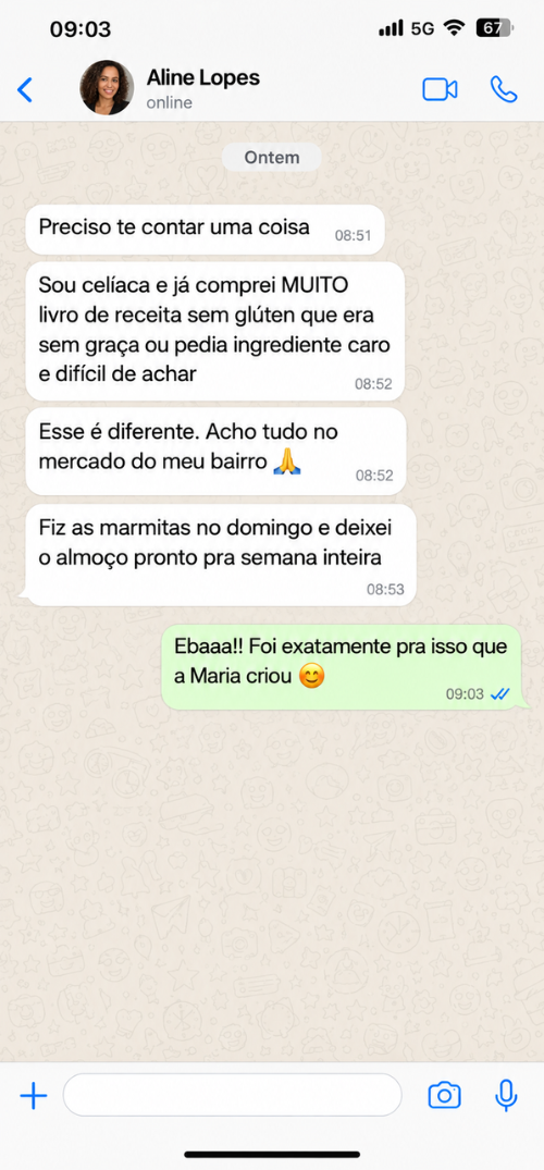 Mensagem de cliente